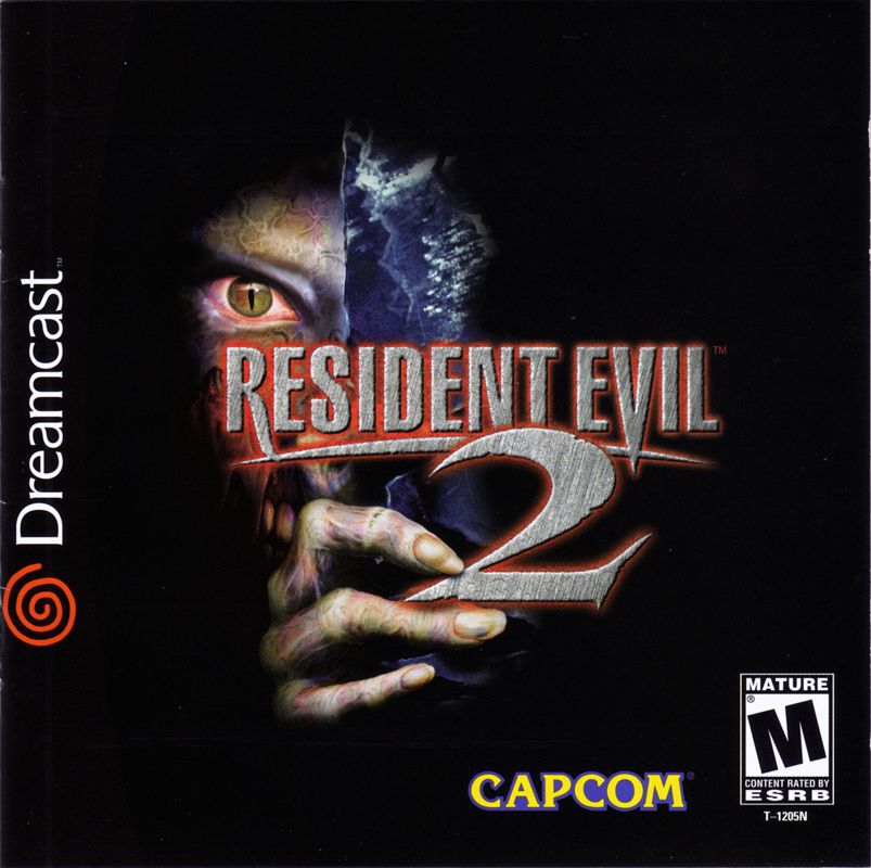 Resident Evil 2 box art for Sega Dreamcast